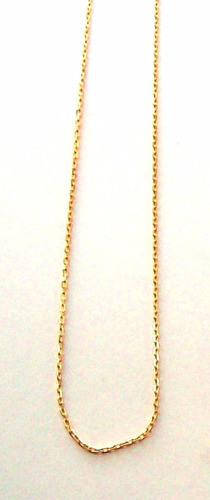 Cadena Forcet Maciza De Oro 18k Cierre Mosquetón 3,2gr 50cm Color Dorado Oscuro