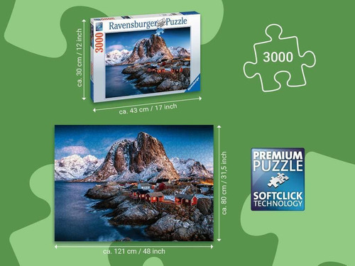Ravensburger Hamnoy, Lofoten Rompecabezas De 3000 Piezas Par