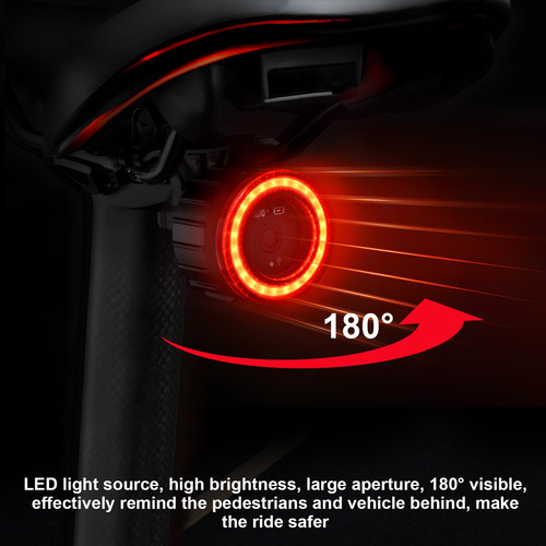 Lámpara Bicicleta Luces Luz Trasera Recargable Impermeable