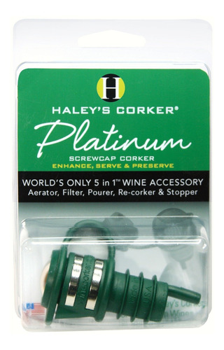 Haleys Corker Haleypg36 Platinum Tapa Rosca Grueso Green