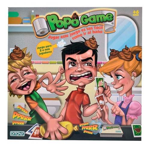 Juego De Mesa Popo Game 55 Piezas Infantil Orig 2234 Ditoys