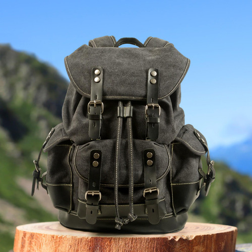 Mochila De Lona, Mochila De Viaje, Mochila Informal Ligera Y