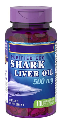 Aceite Higado Tiburon Ecologico Shark Liver Oil 500 Mg Inmun