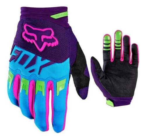 Guantes Fox Dirtpaw Drive Violeta Motocros Mx Enduro Violeta M