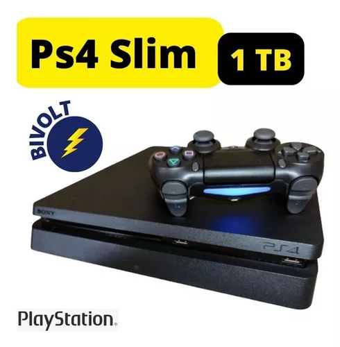 UZ Games - MEGA PACK 18: Console PS4 Slim 1 TB com 3 jogos novos e 3 meses  de PSN Plus + 3 JOGOS SEMINOVOS. (Jogos seminovos deverão ser escolhidos no  momento