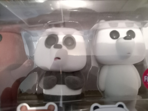 We Bare Bears Flocked Figura De Acción Funko Pop Escandaloso