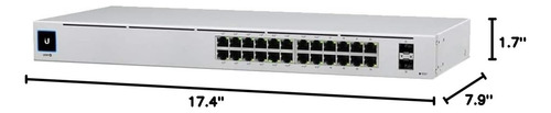 Conmutador Ethernet Ubiquiti Usw-24-poe