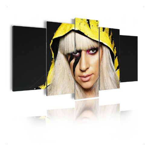 Kit Quadro Decorativo Lady Gaga Sala Grande E Quarto Mosaico