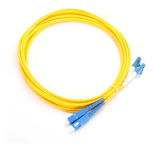 Lc/sc 1 Mts Duplex Monomodo Fibra Óptica Patch Cord