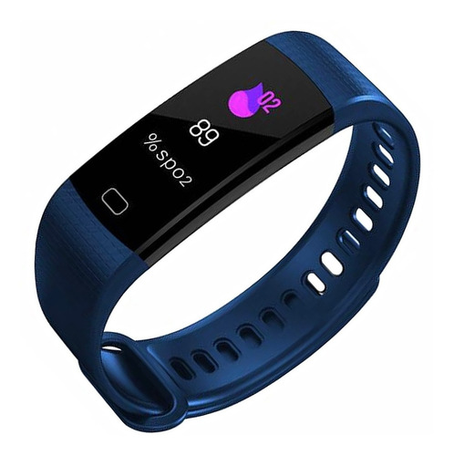Imagen 3 de 12 de Smartwatch Reloj Targa Smartband 4 Control Pasos Android Ios Color De La Malla Azul