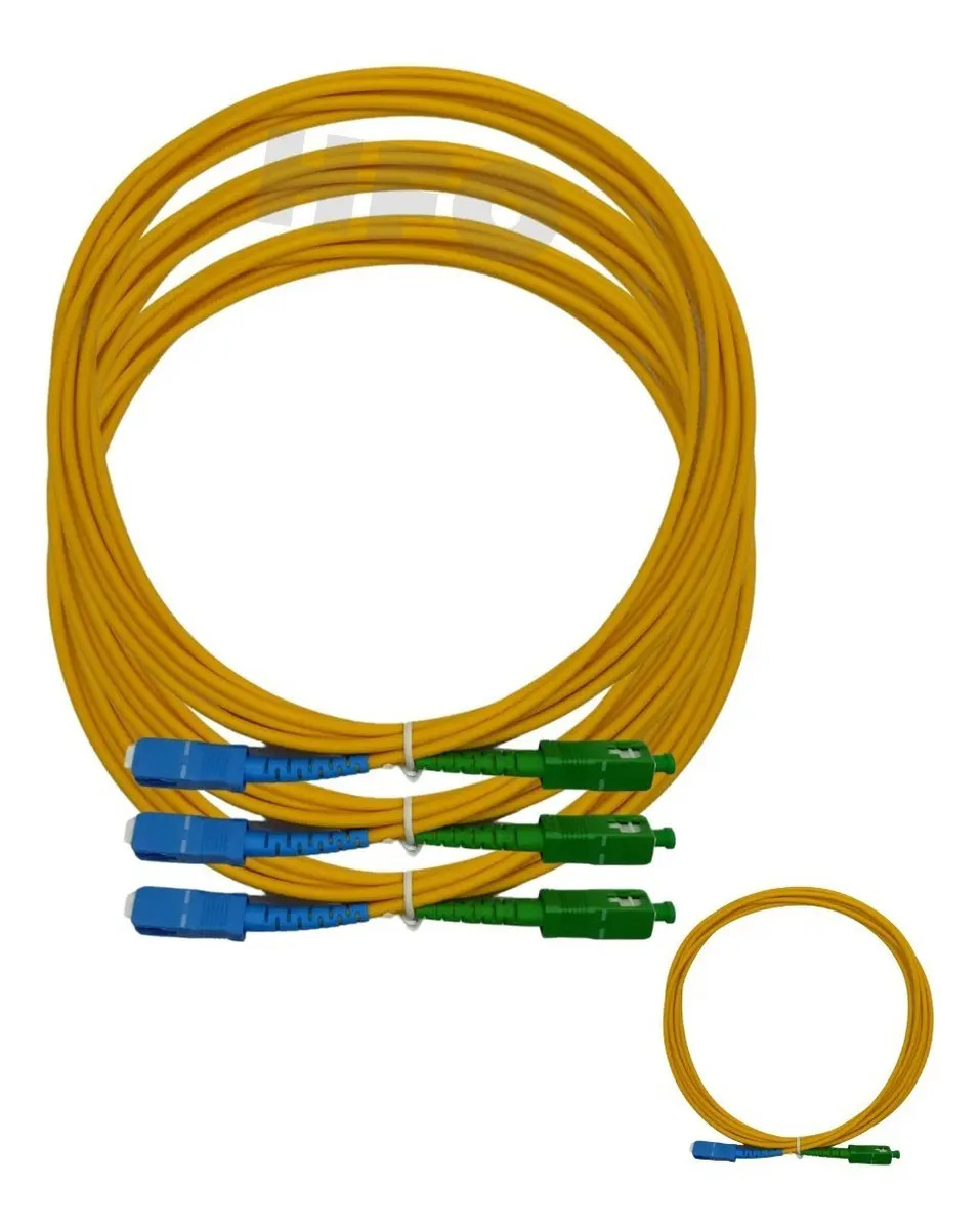 10 X Cordão Óptico Patch Sc/apc X Sc/upc Homologado Hfo