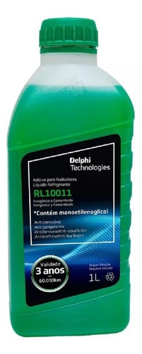 Kit 6 Aditivo Radiador Verde Concentrado Delphi Rl10011