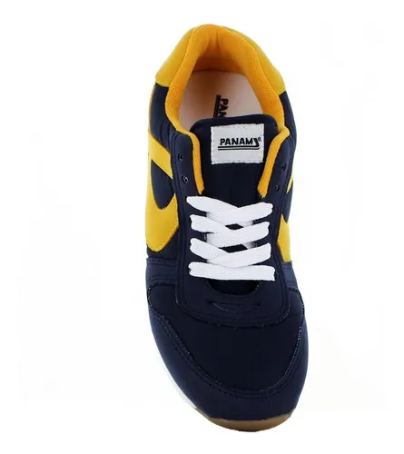 Panam Tenis Casual Marino Con Amarillo Para Hombre 79129