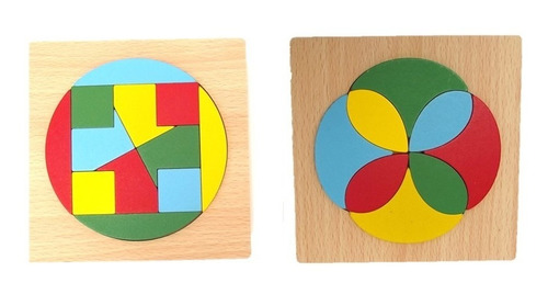 Juegos Didácticos Madera Mándala Rompecabezas Puzzle Kit X 2