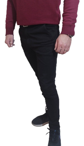 Imagen 4 de 6 de Pantalon Hombre Gabardina Calidad Premium Chupin Hay Xxl