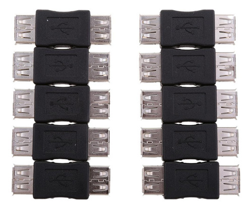 10pcs Usb 2.0 A Adaptador De Conector De Datos Convertidor