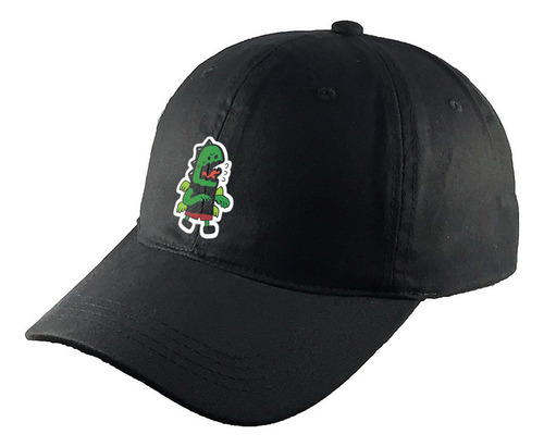 Gorra Clasica Algodón Negra Monstruos R28