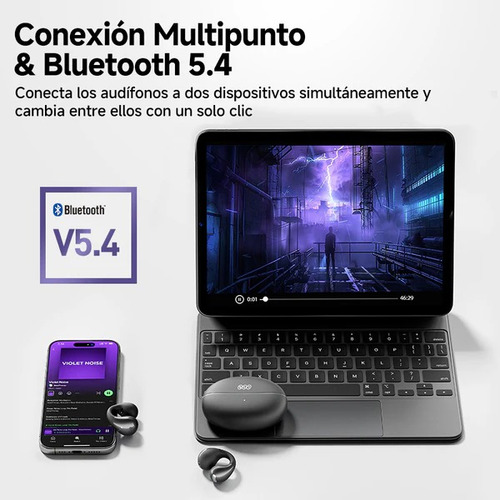 Auriculares Qcy Crossky C30 Negro