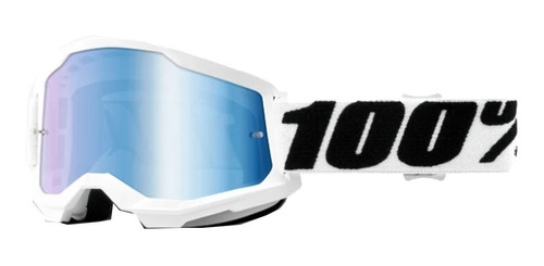 Goggles Motocross Downhill 100% Strata 2 Everest Mica Azul