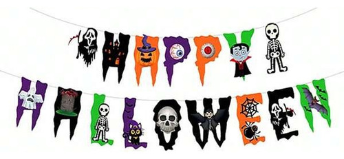 Feston Decorativo Guirnalda Colgante Happy Halloween Terror