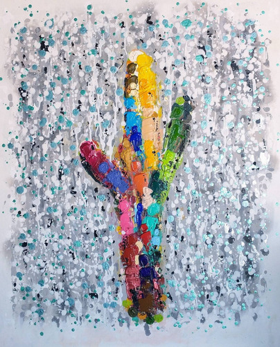 Imagen 2 de 2 de Pintura Cuadro Original Pintado A Mano Sobre Lienzo Acrilico