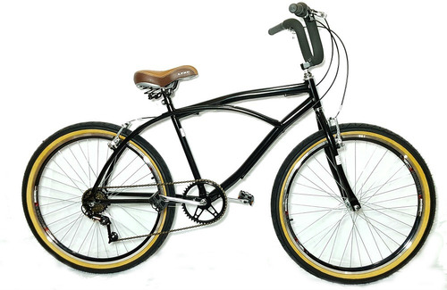 Bicicleta Aro 26 Caiçara Praiana Vintage Retrô C/marcha Grip