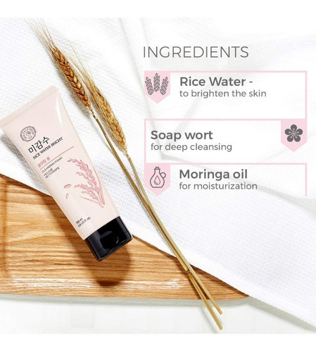 Imagen 2 de 3 de The Face Shop Espuma Limpiadora Brillante De Agua De Arroz