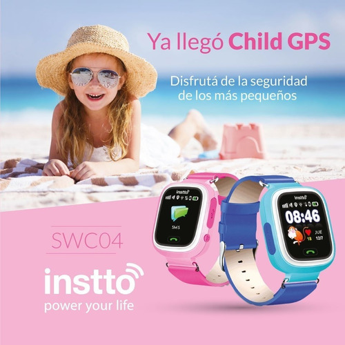 Smartwatch Instto Child 2 Gps 3g Rastreo Cam Antipanico Azul