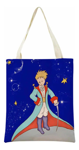 Bolsa Importada El Principito De Lona Gruesa 40 X 45 Cms