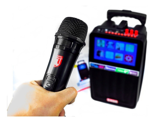 Bafle Karaoke Screen Mirror 8 Bluetooth Control Microfono