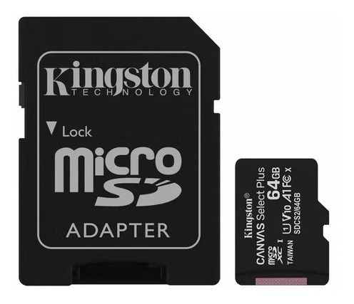 Micro Sd Kingston Canvas Select Plus Con Adaptador 64gb