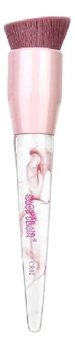 Pincel Kabuki Reto Angular Macrilan - Linha Cristal