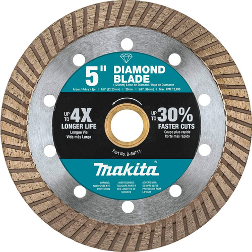 Makita B-69711 Hoja Diamante 5  Turbo Uso General