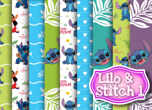 Lilo Y Stich Mega Pack Clipart Papeles Digitales Png Jpg