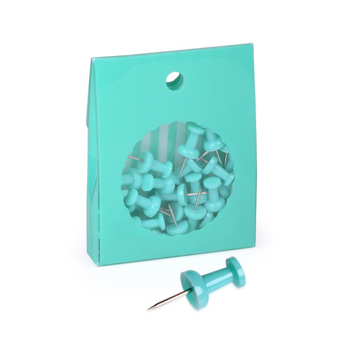 Pins Para Cartelera Neox Verde Agua - Mosca