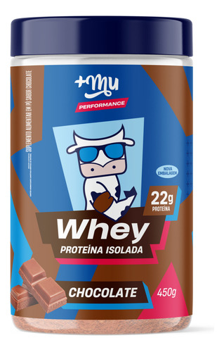 Whey Muke 450g  Mais Mu Muke +mu Isolado E Hidrolisado Sabor Chocolate