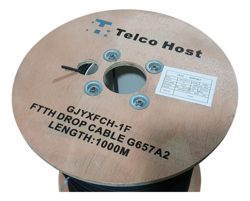 Fibra Drop Th 1 Hilo Con Mensajero 1km