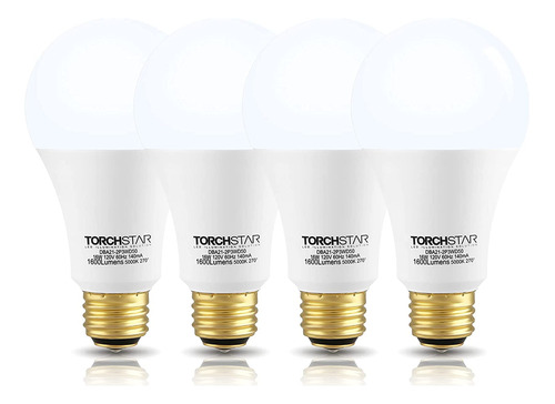 Torchstar Led 3-way A21 Focos  Energy Star & Ul-listado  Bas