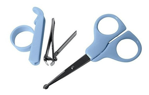 Evelots Bebé Clipper Uñas De Manicura Y Tijera Set - Seguro