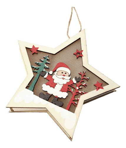 Christmas Tree Hanging Ornament Wooden Pendants For Yard