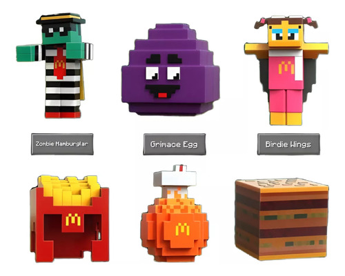 Minecraft Mc Donalds Coleccion Completa Adultos Nuevo