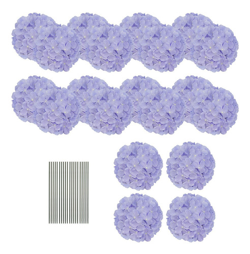 Flores Artificiais De Hortênsia Arranjos Florais Roxo