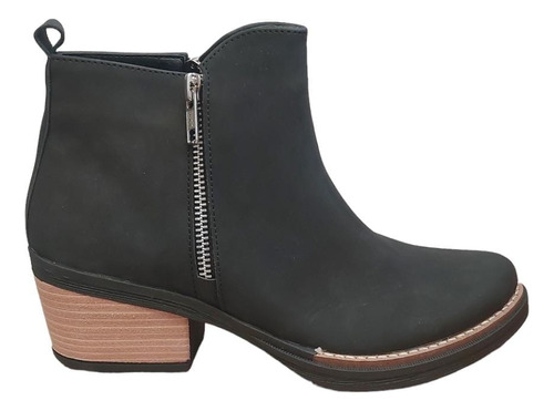 Botas Botinetas Tesalia Cierre Modelo 1750 Moda Anda Mujer