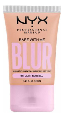 Nyx Blur Base De Maquillaje Tono Light Neutral Acabado Mate