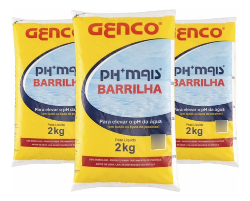 Kit 3x Ph Mais Barrilha Genco 2kg