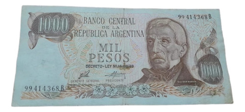 Mil Pesos Moneda Nacional Serie B Con Leyenda