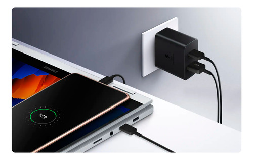 Cargador Carga Rápida 35w Usb-c Usb-a Dual Ports Super Fast