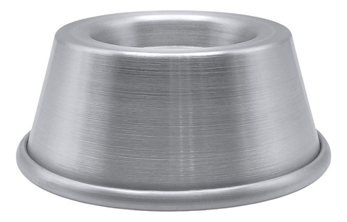 De 12pz De Moldes Para Mini Flan Tipo Bombín 9x6.5x3.9cm Color Gris