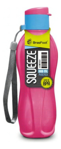 Squeeze Matte 900ml - Azul/rosa Cor Azul