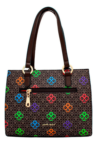 Satchel Color Chocolate Multi Jaime Ibiza Para Mujer Ji 2484